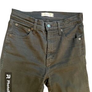 Madewell 10” High Riser Skinny Skinny Black Jeans 29" Inseam Size 27